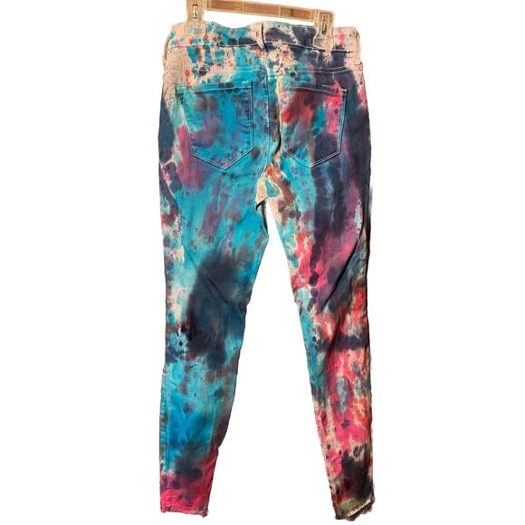 Women’s Old Navy Rockstar Tie Die Skinny Jeans Size 2 - Picture 5 of 7